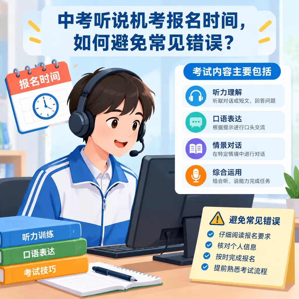 襄州中考听说机考报名时间,如何避免常见错误?