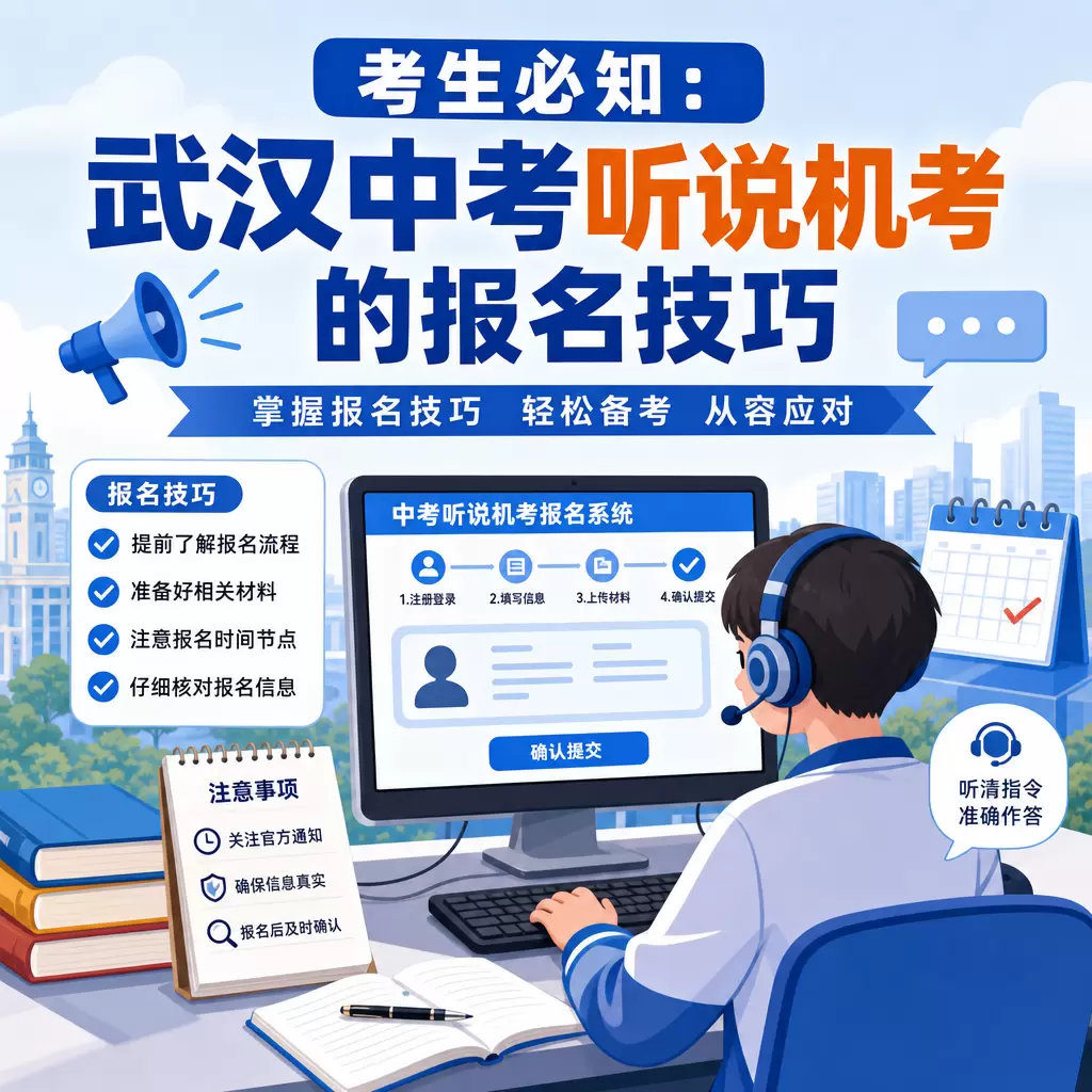 襄州考生必知:武汉中考听说机考的报名技巧