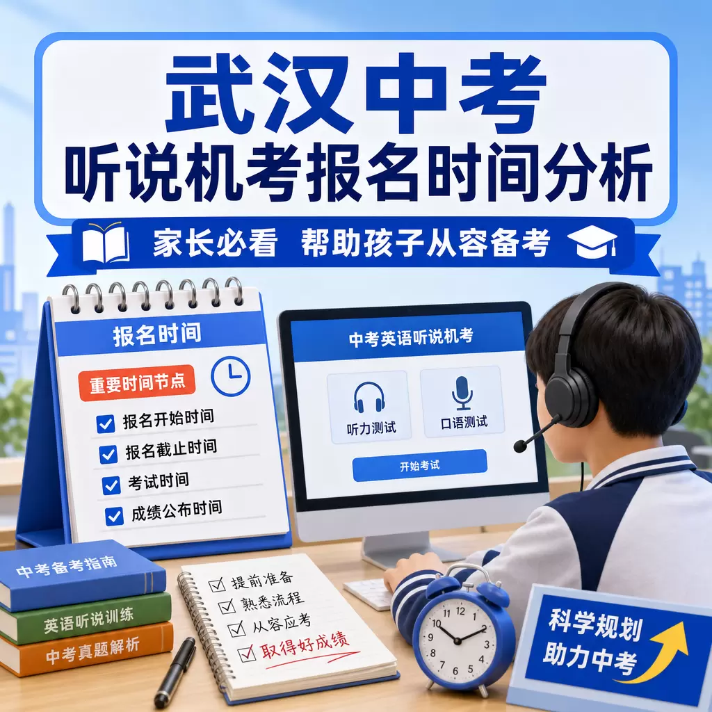 襄州家长必看:武汉中考听说机考报名时间分析