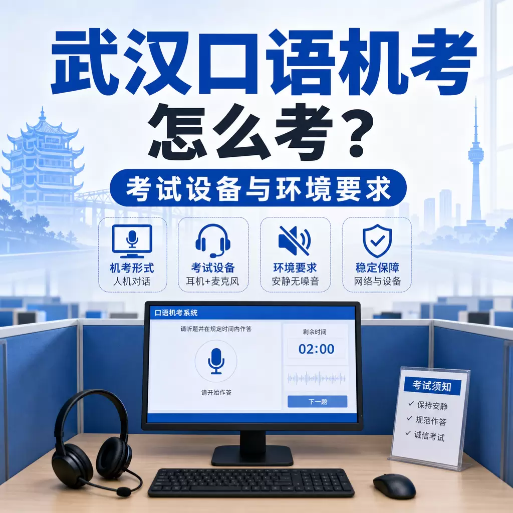 武汉口语机考怎么考?考试设备与环境要求
