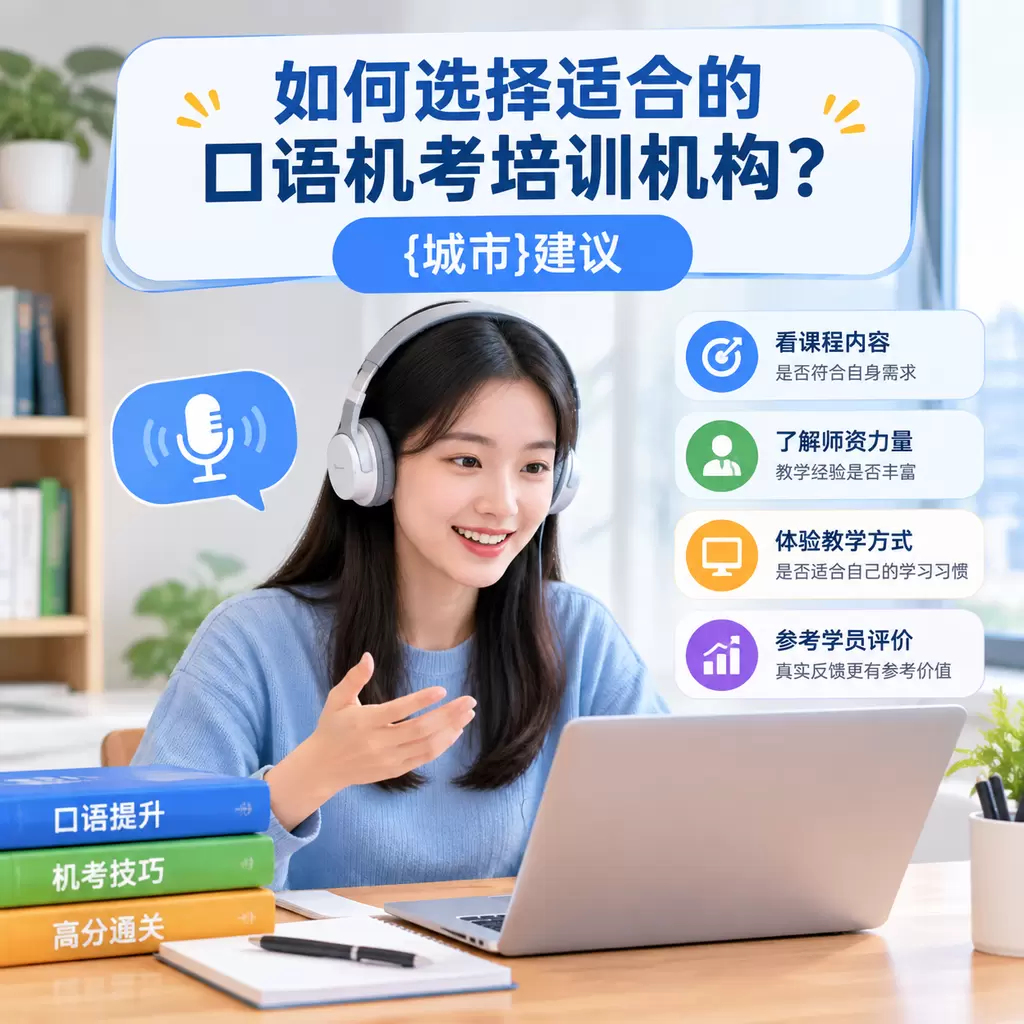 如何选择适合的口语机考培训机构?襄州建议