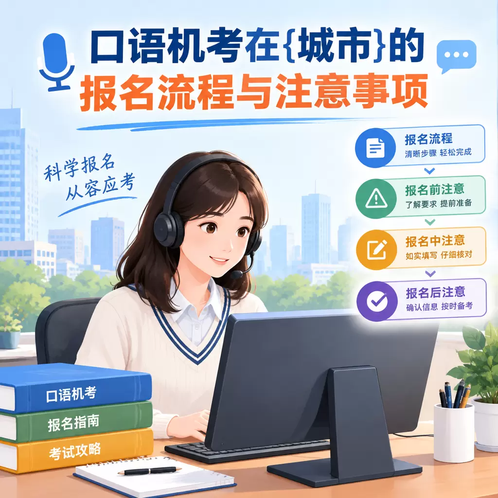 口语机考在襄州的报名流程与注意事项