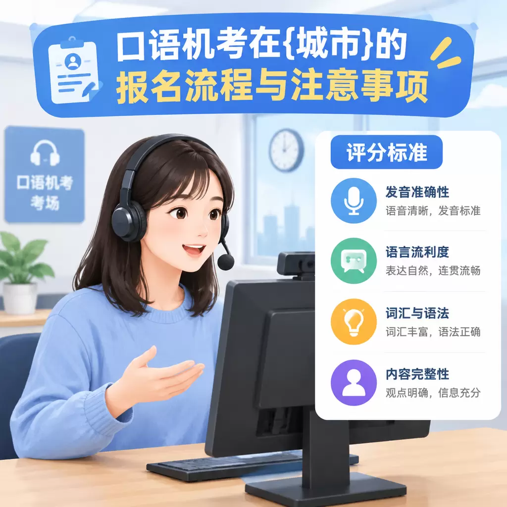 口语机考在襄州的报名流程与注意事项