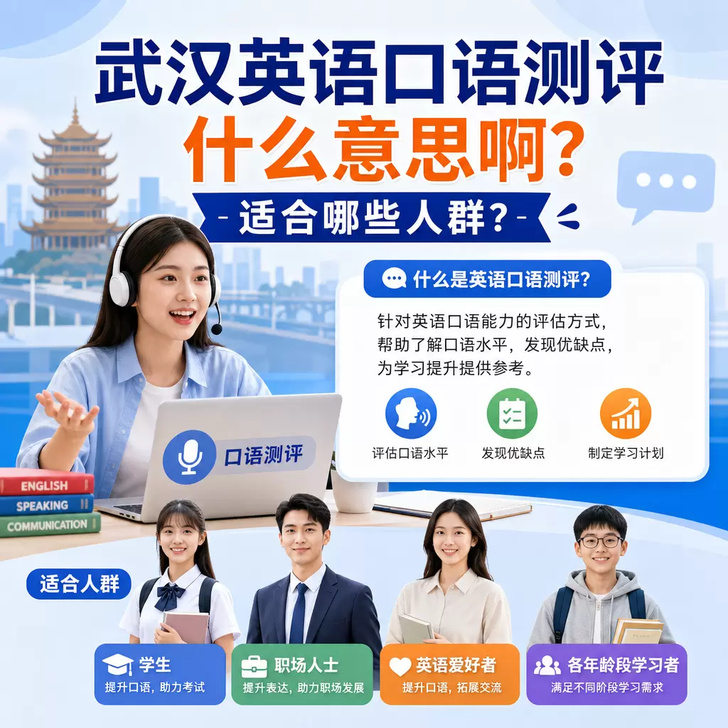武汉英语口语测评什么意思啊?适合哪些人群?