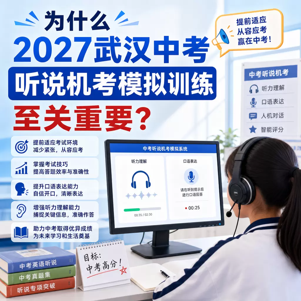 为什么2027武汉中考听说机考模拟训练至关重要?