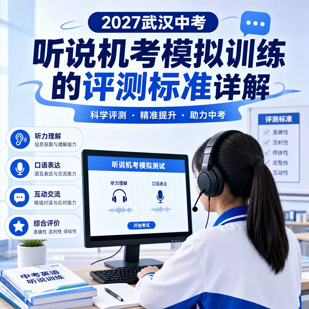 2027武汉中考听说机考模拟训练的评测标准详解